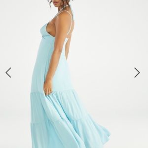 NWT shoedazzle strappy tiered maxi dress XL